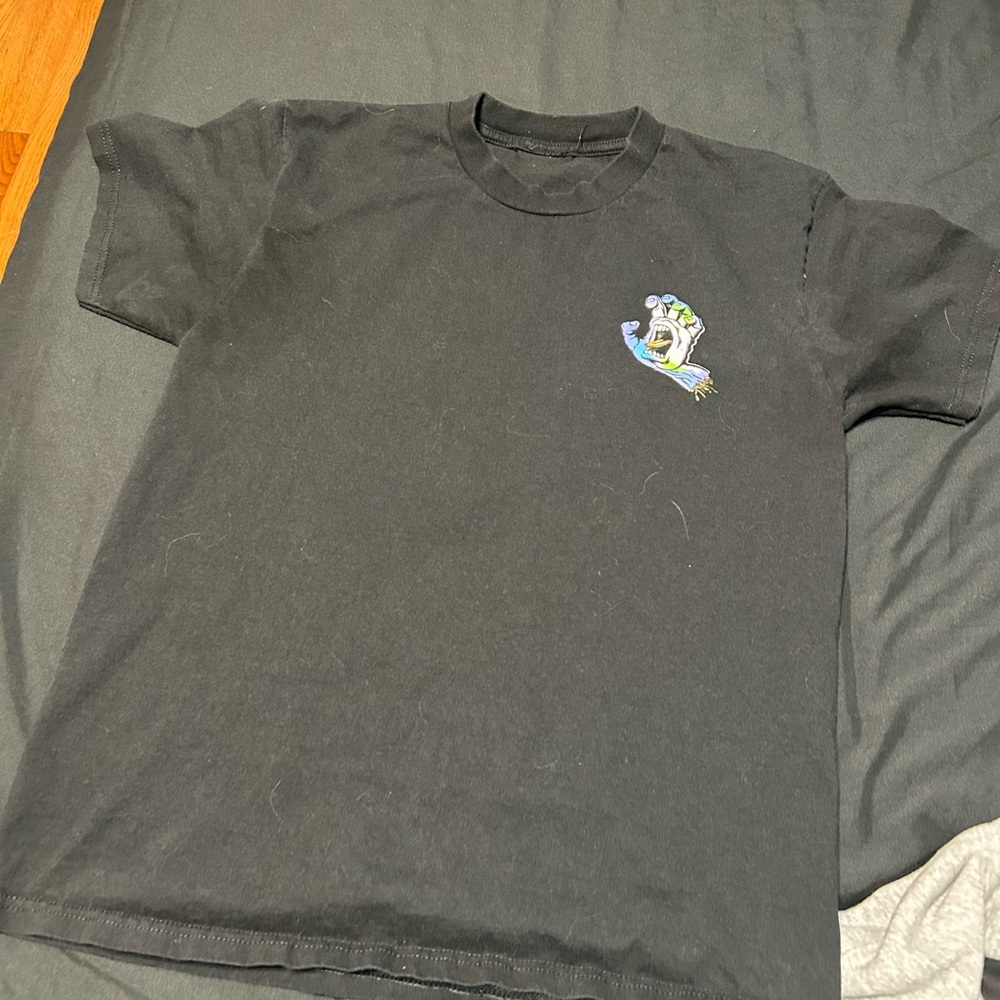 Santa Cruz Skateboards Black Short Sleeve Tee